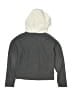 The North Face 100% Polyester Silver Zip Up Hoodie Size 7 - 8 - photo 2