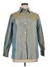 Doncaster Collection 100% Silk Metallic Blue Blouse Size XL (estimated) - photo 1