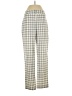 Danielle Bernstein Plaid Gray Ivory Casual Pants Size 2 - photo 1