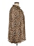 J by Joie 100% Polyester Animal Print Brown Long Sleeve Blouse Size XL - photo 4