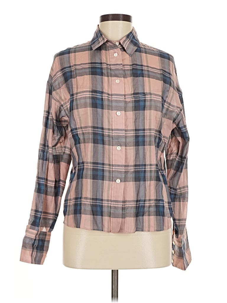Pre-owned Rag & Bone Long Sleeve Button Down Shirt In Tan
