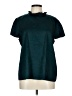 Laundry by Shelli Segal Teal Short Sleeve Blouse Size L - photo 1