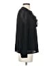 J.Crew Factory Store 100% Polyester Polka Dots Black Long Sleeve Blouse Size S - photo 4
