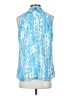 Etcetera Blue Sleeveless Blouse Size 2 - photo 2