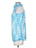 Etcetera Blue Sleeveless Blouse Size 2 - photo 5