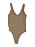 Zara Solid Tan One Piece Swimsuit Size Med - Lg - photo 2