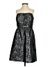 Gianni Bini Metallic Black Cocktail Dress Size 4 - photo 1