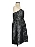 Gianni Bini Metallic Black Cocktail Dress Size 4 - photo 4