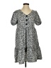 Shein 100% Polyester Animal Print Gray Casual Dress Size 4 - photo 1