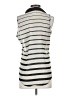 Dizzy Lizzy 100% Polyester Stripes Gray Sleeveless Blouse Size S - photo 2