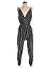 Love Ady Stripes Black Jumpsuit Size M - photo 1