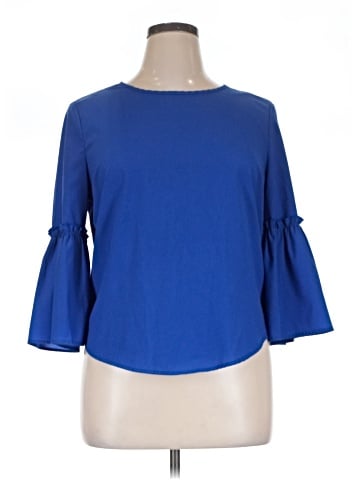 Roommates 3/4 Sleeve Blouse (view 1)