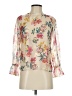 Ann Taylor LOFT 100% Polyester Floral Multi Color Ivory 3/4 Sleeve Blouse Size XXS - photo 1