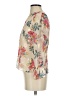 Ann Taylor LOFT 100% Polyester Floral Multi Color Ivory 3/4 Sleeve Blouse Size XXS - photo 5