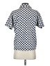 Madewell Houndstooth Blue Short Sleeve Blouse Size XS - photo 2