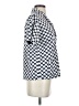 Madewell Houndstooth Blue Short Sleeve Blouse Size XS - photo 4