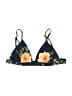 Triangl 100% Neoprene Floral Blue Swimsuit Top Size L - photo 1