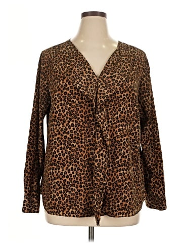 Dana Buchman Long Sleeve Blouse (view 1)
