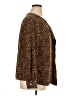 Dana Buchman 100% Polyester Animal Print Brown Long Sleeve Blouse Size 1X - photo 4