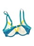 Summersalt Color Block Blue Swimsuit Top Size 4 - photo 2