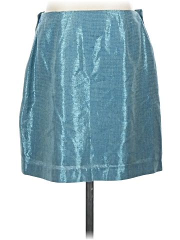 Leona by Lauren Leonard Denim Skirt (view 2)
