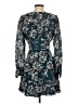 Parker Print Teal Cocktail Dress Size 4 - photo 2