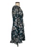 Parker Print Teal Cocktail Dress Size 4 - photo 4