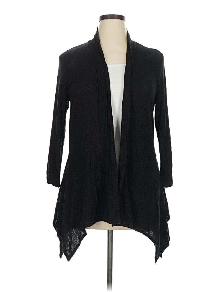 Pre-owned Ab Studio Cardigan Sweater In Black