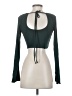 Shein Green Long Sleeve Top Size 2 - photo 2