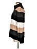 Cable & Gauge Stripes Black Turtleneck Sweater Size L - photo 5
