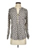 MICHAEL Michael Kors Polka Dots Ivory Long Sleeve Blouse Size M - photo 1