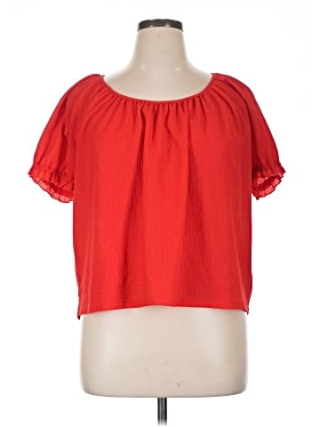 TeXTURE & THREAD Madewell Short Sleeve Blouse (view 1)