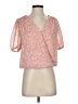 Vestique 100% Polyester Pink Short Sleeve Blouse Size S - photo 1