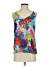 Lavender Brown 100% Rayon Blue Sleeveless Top Size XS - photo 1