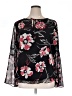 Calvin Klein 100% Polyester Black Long Sleeve Blouse Size XL - photo 1