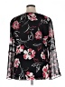 Calvin Klein 100% Polyester Black Long Sleeve Blouse Size XL - photo 2