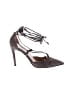 Iris & Ink 100% Leather Gray Brown Heels Size EU 38 - photo 1