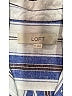 Ann Taylor LOFT Stripes Blue Long Sleeve Button-Down Shirt Size XS - photo 7