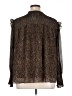 Terra & Sky 100% Polyester Animal Print Brown Long Sleeve Blouse Size 1X - photo 2