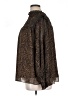 Terra & Sky 100% Polyester Animal Print Brown Long Sleeve Blouse Size 1X - photo 5