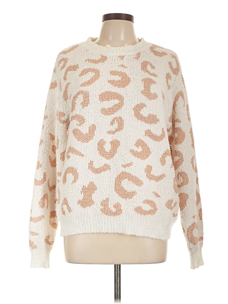 Pre-owned Merokeety Pullover Sweater In White