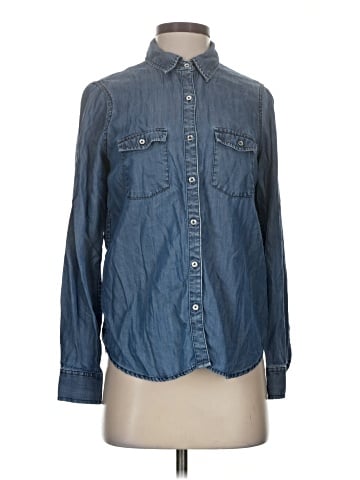White House Black Market Long Sleeve Button-Down Shirt (view 1)