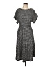 Max Studio Houndstooth Gray Black Casual Dress Size L - photo 1