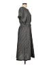 Max Studio Houndstooth Gray Black Casual Dress Size L - photo 4