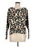 Central Park West Animal Print Gold Pullover Sweater Size M - photo 1