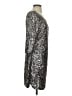 LC Lauren Conrad 100% Polyester Metallic Silver Cocktail Dress Size S - photo 4