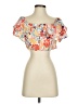 BCBGeneration 100% Tencel Orange Short Sleeve Blouse Size XS - photo 1