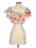 BCBGeneration 100% Tencel Orange Short Sleeve Blouse Size XS - photo 2