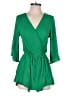 Assorted Brands Solid Green Romper Size L - photo 1