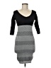 Bebe Chevron-herringbone Gray Cocktail Dress Size Med - Lg - photo 1